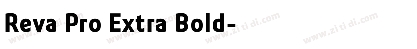 Reva Pro Extra Bold字体转换